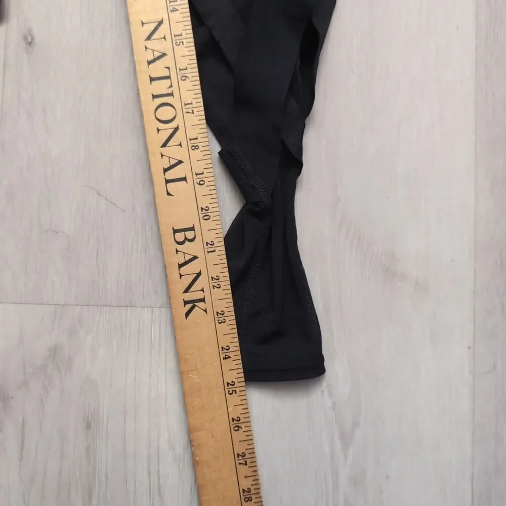 Alo Yoga Tribe Mesh Black High Waist Ba ndage Leggings Womens Size XS Black